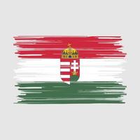 Hungary Flag Brush vector