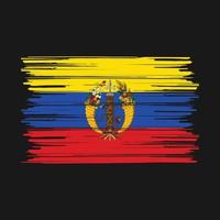 cepillo de bandera de colombia vector