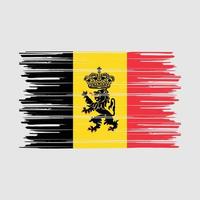 Belgium Flag Brush vector