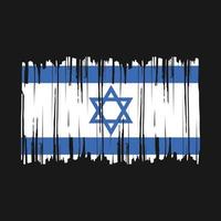 Israel Flag Brush Vector Illustration