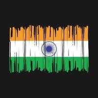 India Flag Brush Vector Illustration