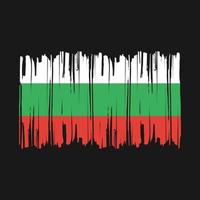 Bulgaria Flag Brush Vector Illustration