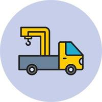 Crane Truck Vector Icon