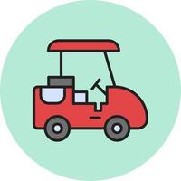 golf caddie vector icono