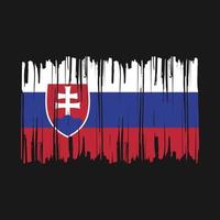 ilustración de vector de pincel de bandera de eslovaquia