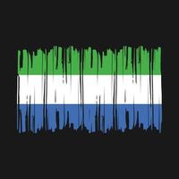 Sierra Leone Flag Brush Vector Illustration