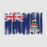 Cayman Islands Flag Brush Vector Illustration