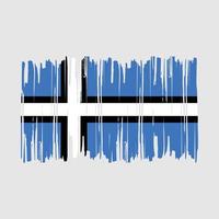 Estonia Flag Brush Vector Illustration