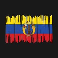 Colombia Flag Brush Vector Illustration