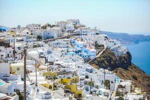 Beautiful view of Santorini, Greece photo