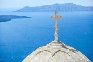 Beautiful view of Santorini, Greece photo