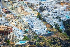 Beautiful view of Santorini, Greece photo