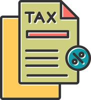 Tax Discount Vector Icon