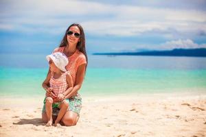 Family on a beach trip photo