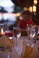 Beach resort dining area photo