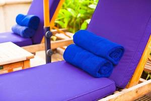 View of towels on a spa photo