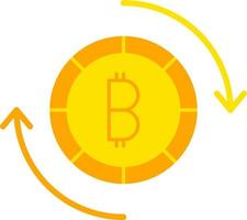 Bitcoin Exchange Vector Icon