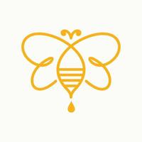 Modern Bee Logo vector