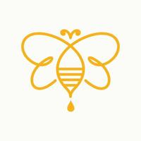 Modern Bee Logo vector