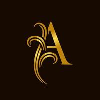 Luxury Initial A Logo vector