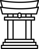 Torii Gate Vector Icon