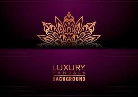 Luxury Mandala Ornamental Background Design With Golden Arabesque Pattern Style. Decorative Mandala Ornament For Print, Brochure, Banner, Cover, Poster, Invitation Card. vector