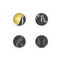 Hair treatment logo vector illustration