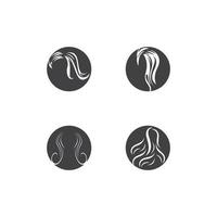 Hair treatment logo vector illustration