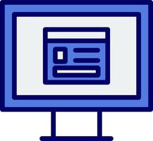 ordenador personal página web vector icono