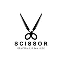 Barber tool scissors logo icon background symbol vector