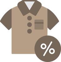 Discounted Tshirt Vector Icon