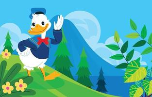 Duck Character Concept vector