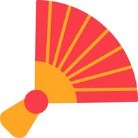 chino mano ventilador vector icono