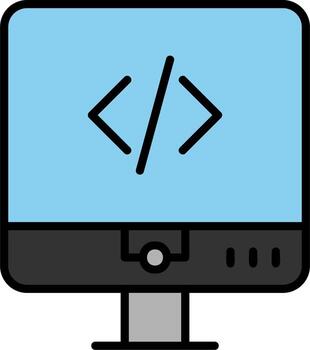 icono de vector de codificación