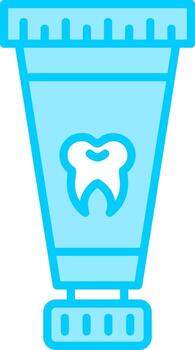 icono de vector de pasta de dientes