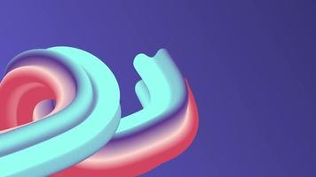 Crazy 3D Colorful Echo Shapes Background Video
