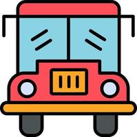 School Bus Vector Icon