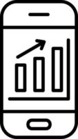 Mobile Analytics Vector Icon