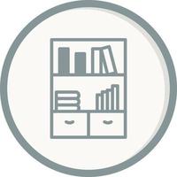 Bookshelf Vector Icon