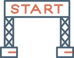 Start Line Vector Icon