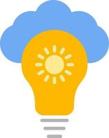 nube idea vector icono