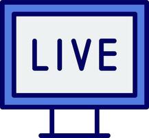 Pc Live Streaming Vector Icon