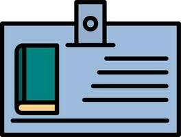 Library Card Vector Icon