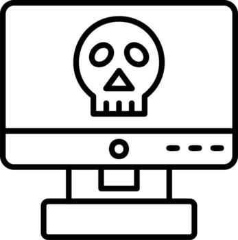 Computer Hacking Vector Icon