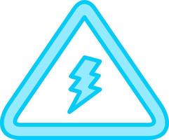 Electrical Danger Sign Vector Icon