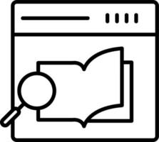 Research Book Vector Icon