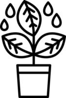 icono de vector de planta