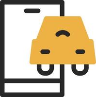 Connected Vehicle Vector Icon Design