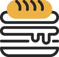 diseño de icono de vector de sándwich cubano