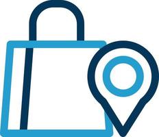 Shopping Destination Vector Icon Design